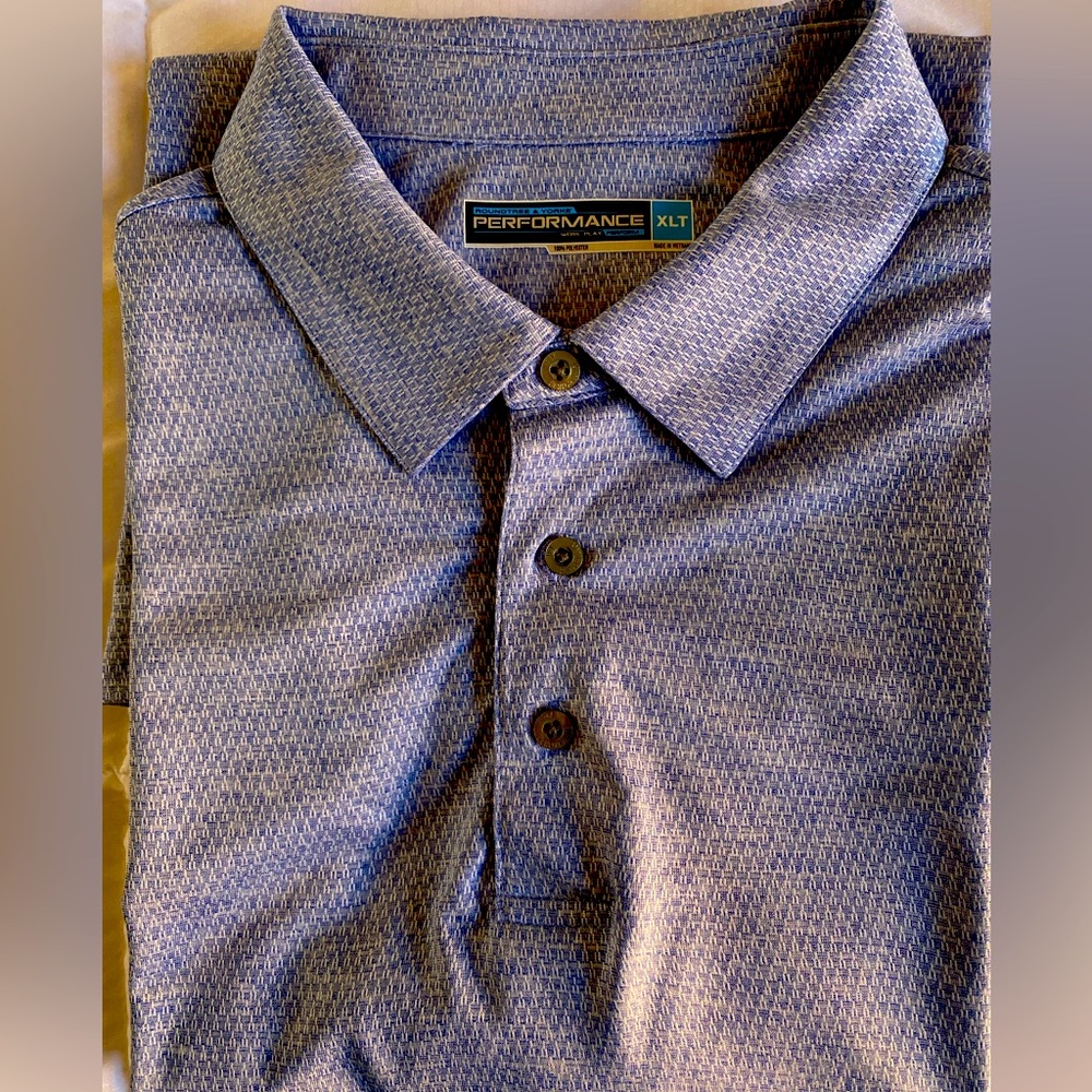 Roundtree & Yorke Men’s Performance Polo Golf shirt Big & Tall Man size XLT